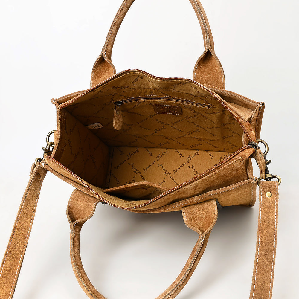 American Darling Tote Genuine Suede Leather
