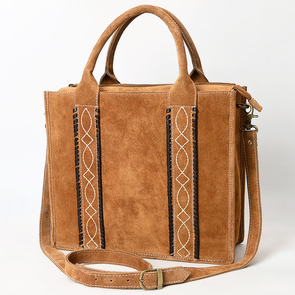 American Darling Tote Genuine Suede Leather