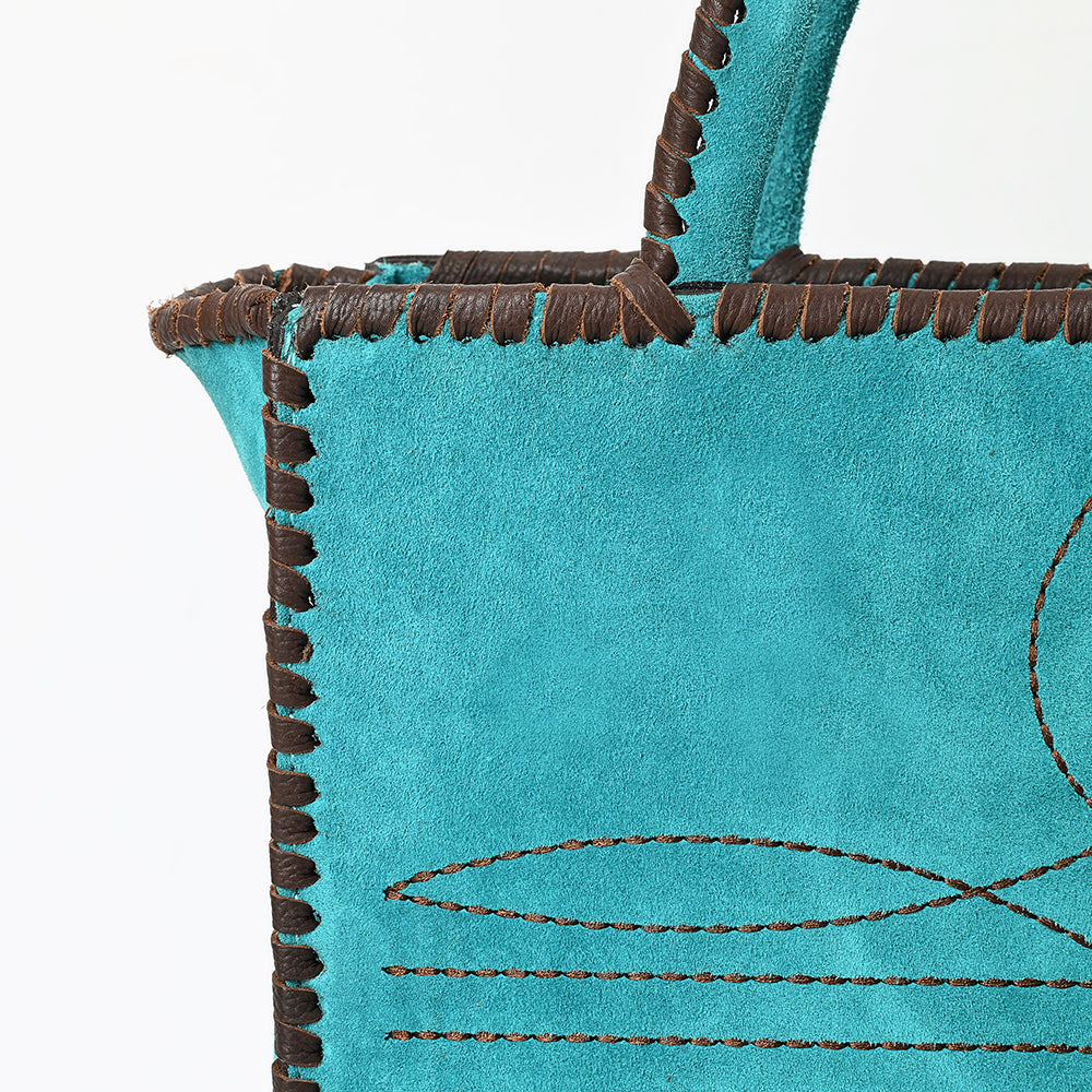 American Darling Tote Genuine Suede Leather