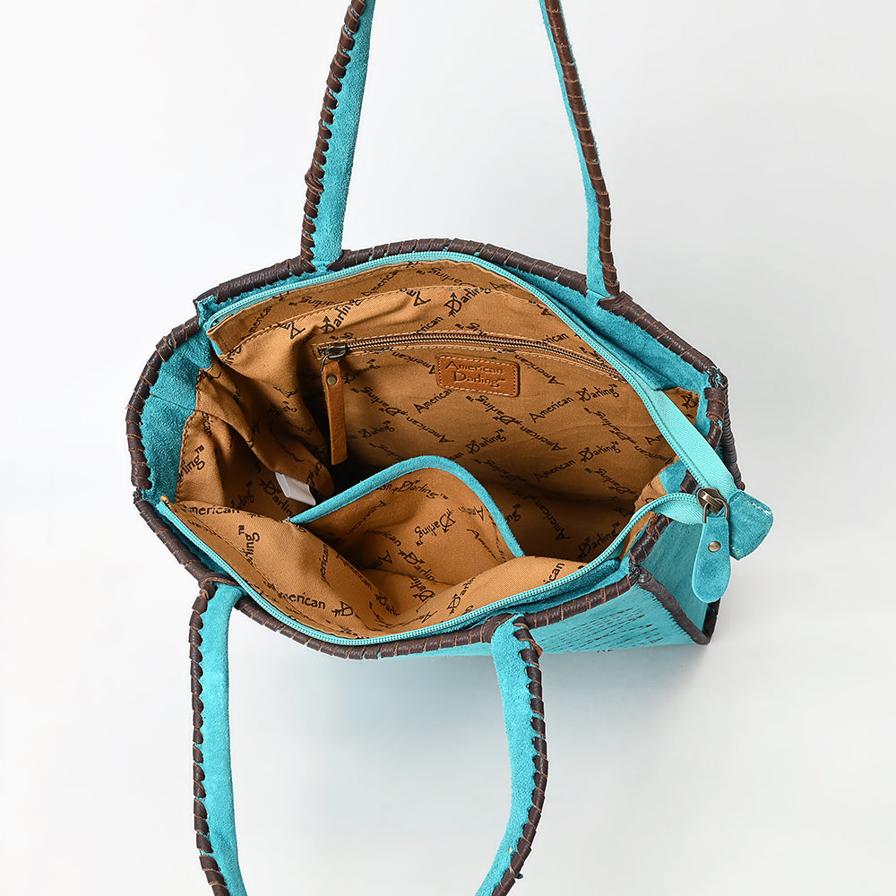 American Darling Tote Genuine Suede Leather