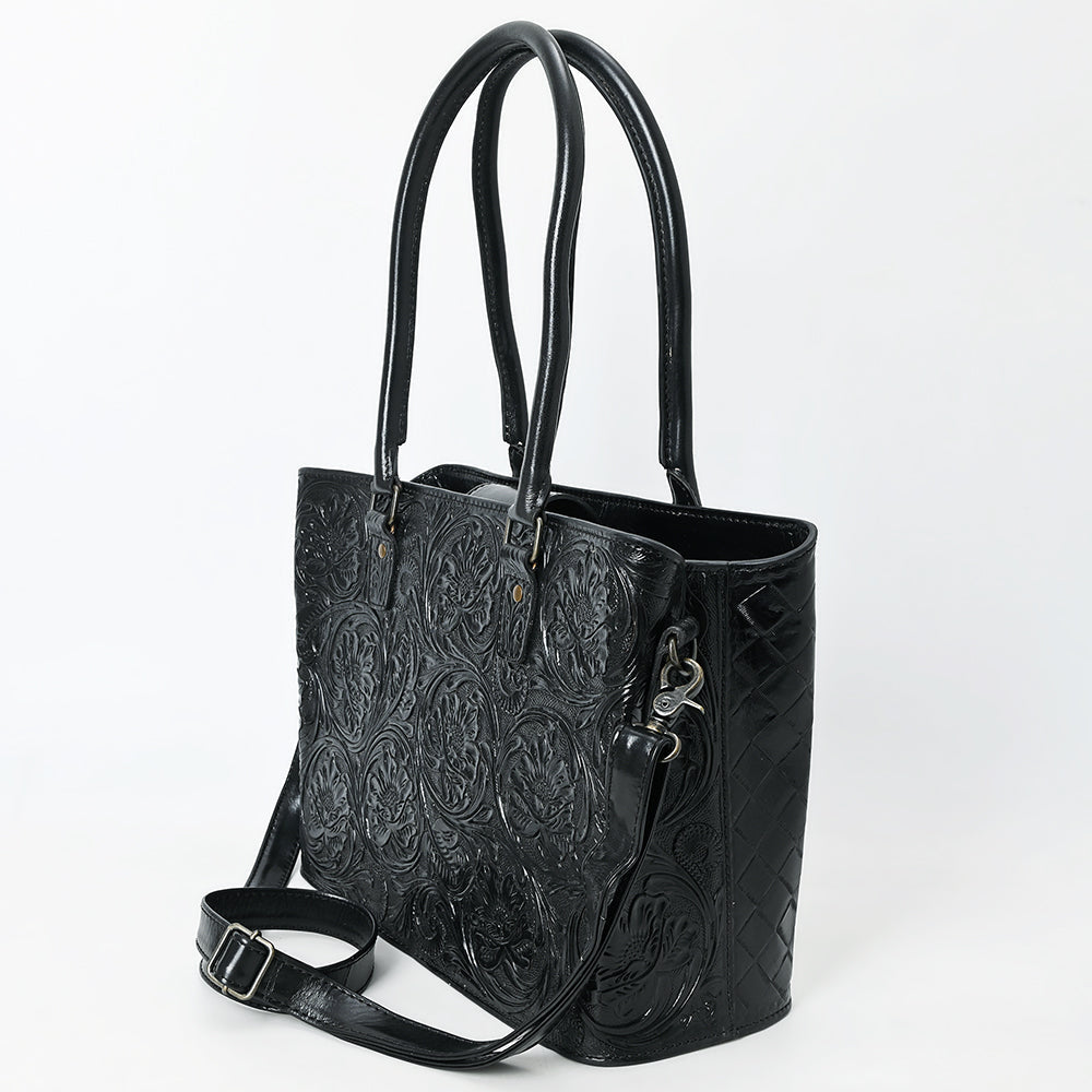 American Darling Tote Hand Tooled Genuine Leather