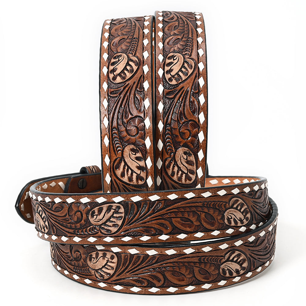 American Darling Beautifully Hand Tooled Genuine American Leather Belt Men and Women