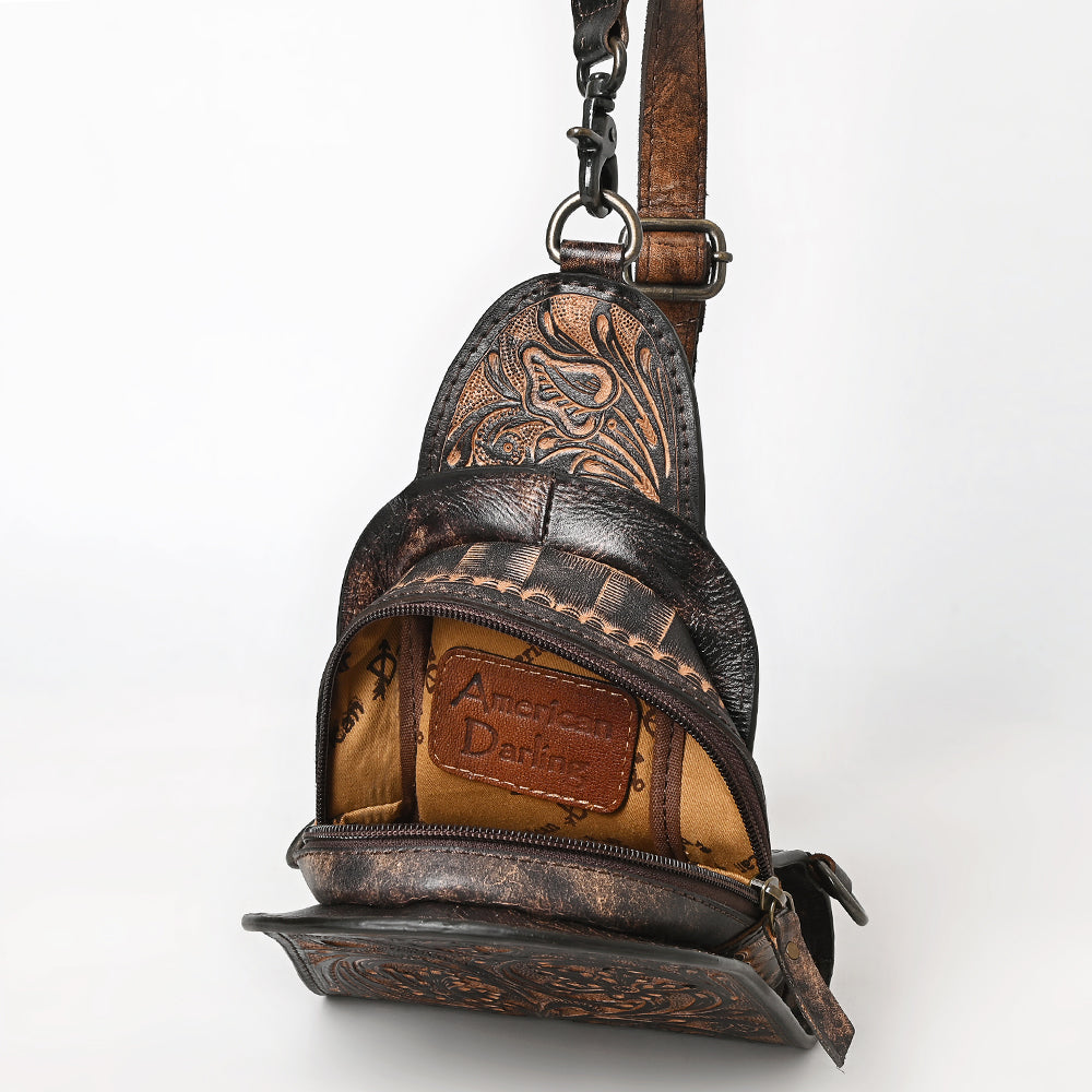 American Darling Sling Hand Tooled Leather
