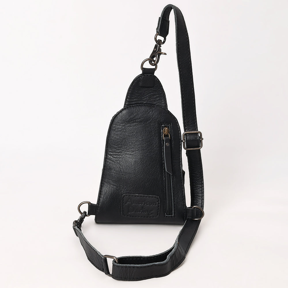American Darling Sling Hair-On Crocodile embossed Genuine Leather