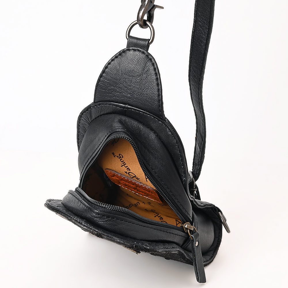 American Darling Sling Hair-On Crocodile embossed Genuine Leather
