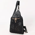 American Darling Sling Hair-On Crocodile embossed Genuine Leather