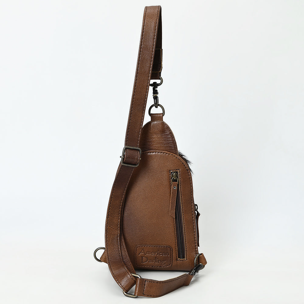 American Darling Sling Hair-On Crocodile embossed Genuine Leather