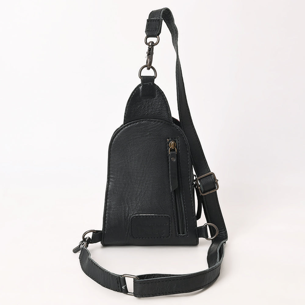 American Darling Sling Hair-On Crocodile embossed Genuine Leather