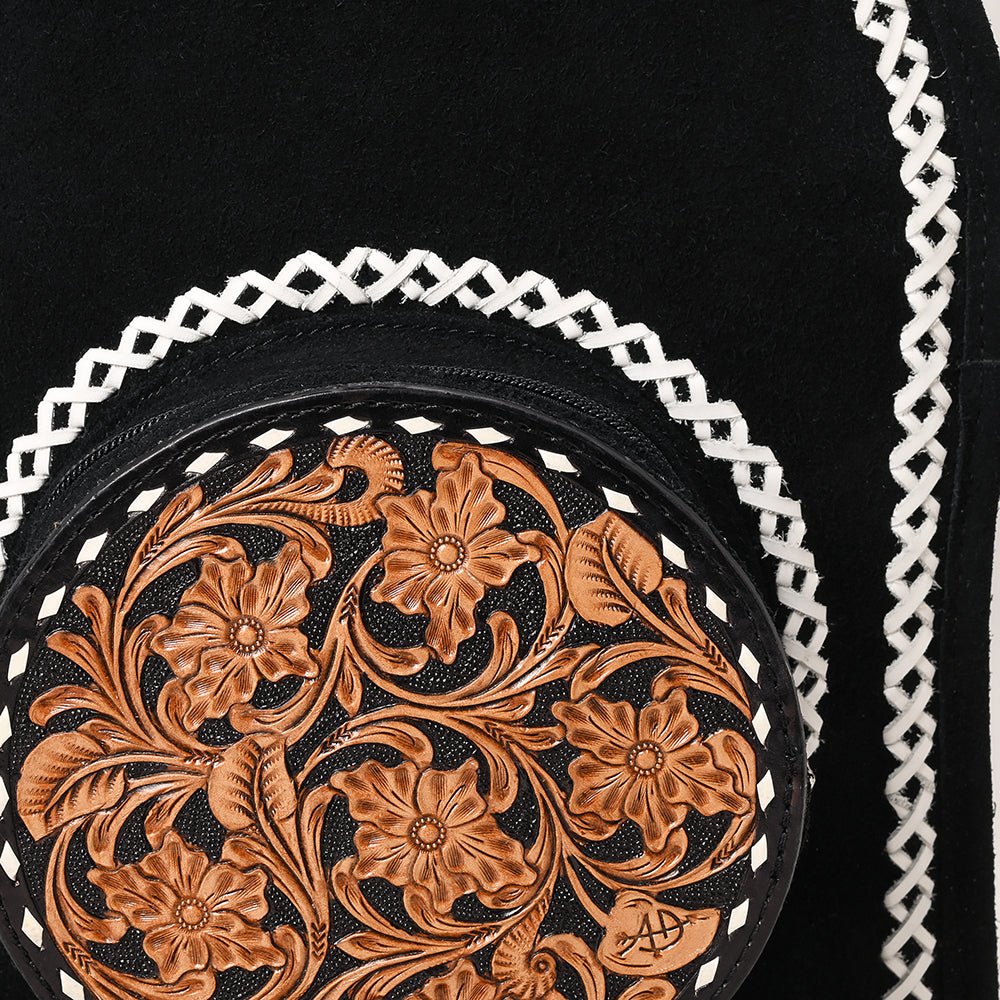 American Darling Hand-Tooled Suede Leather Backpack