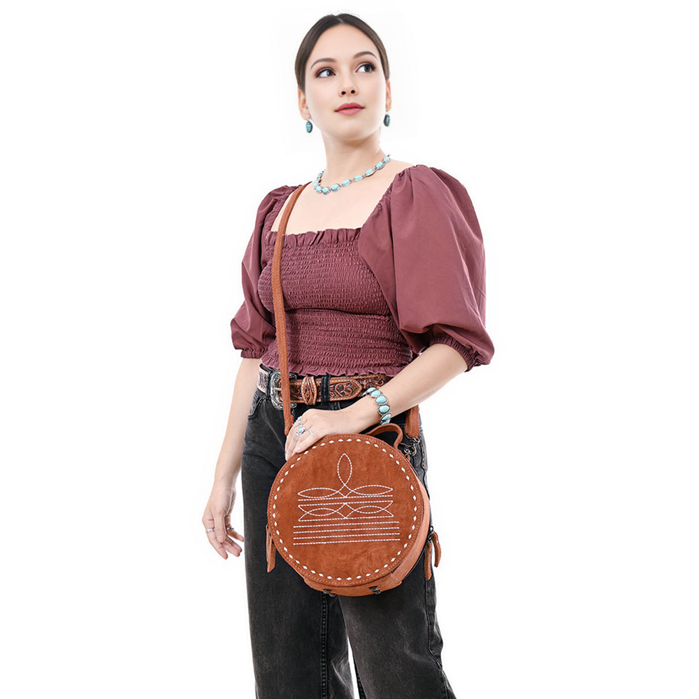 American Darling Canteen Genuine Suede Leather
