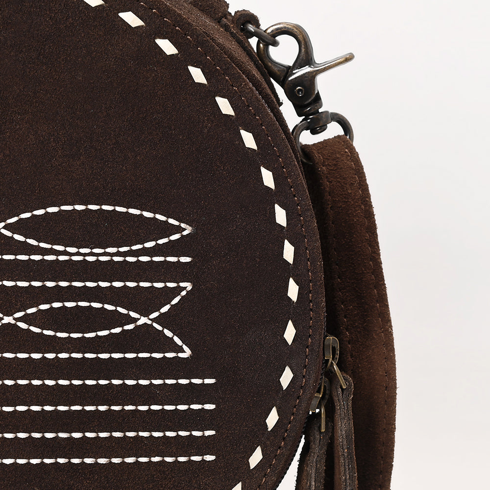 American Darling Canteen Genuine Suede Leather