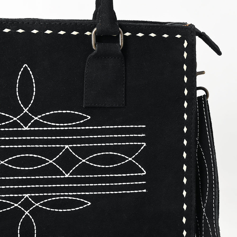 American Darling Tote Genuine Suede Leather