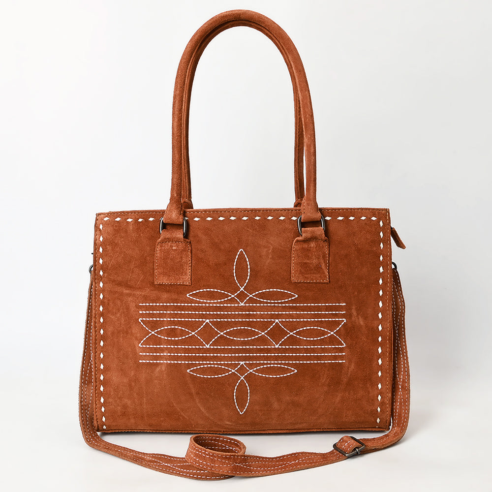 American Darling Tote Genuine Suede Leather