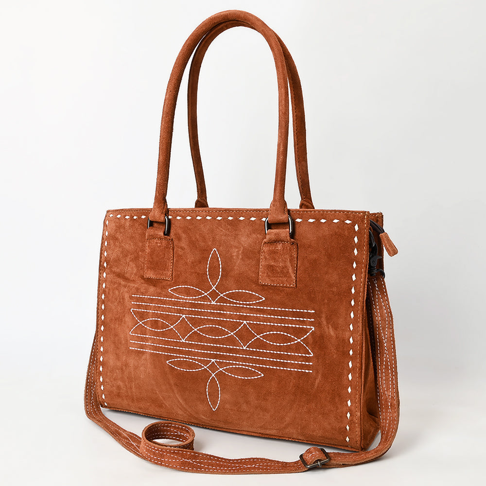 American Darling Tote Genuine Suede Leather