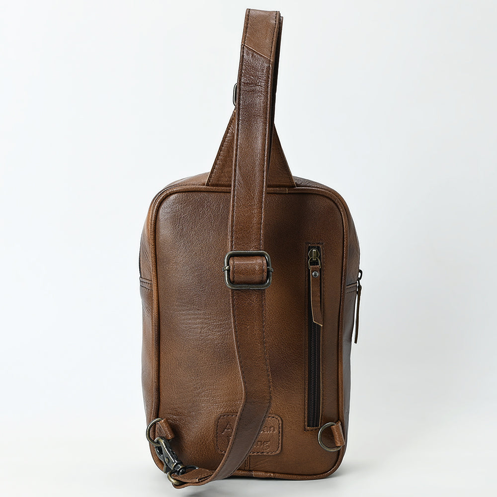 American Darling Sling Beautifully Hand Tooled Hair-On Genuine Leather