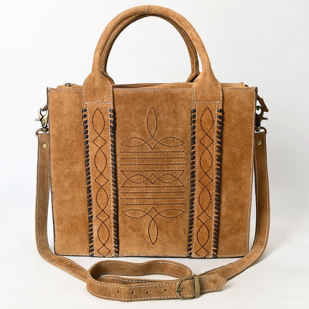 American Darling Tote Genuine Suede Leather