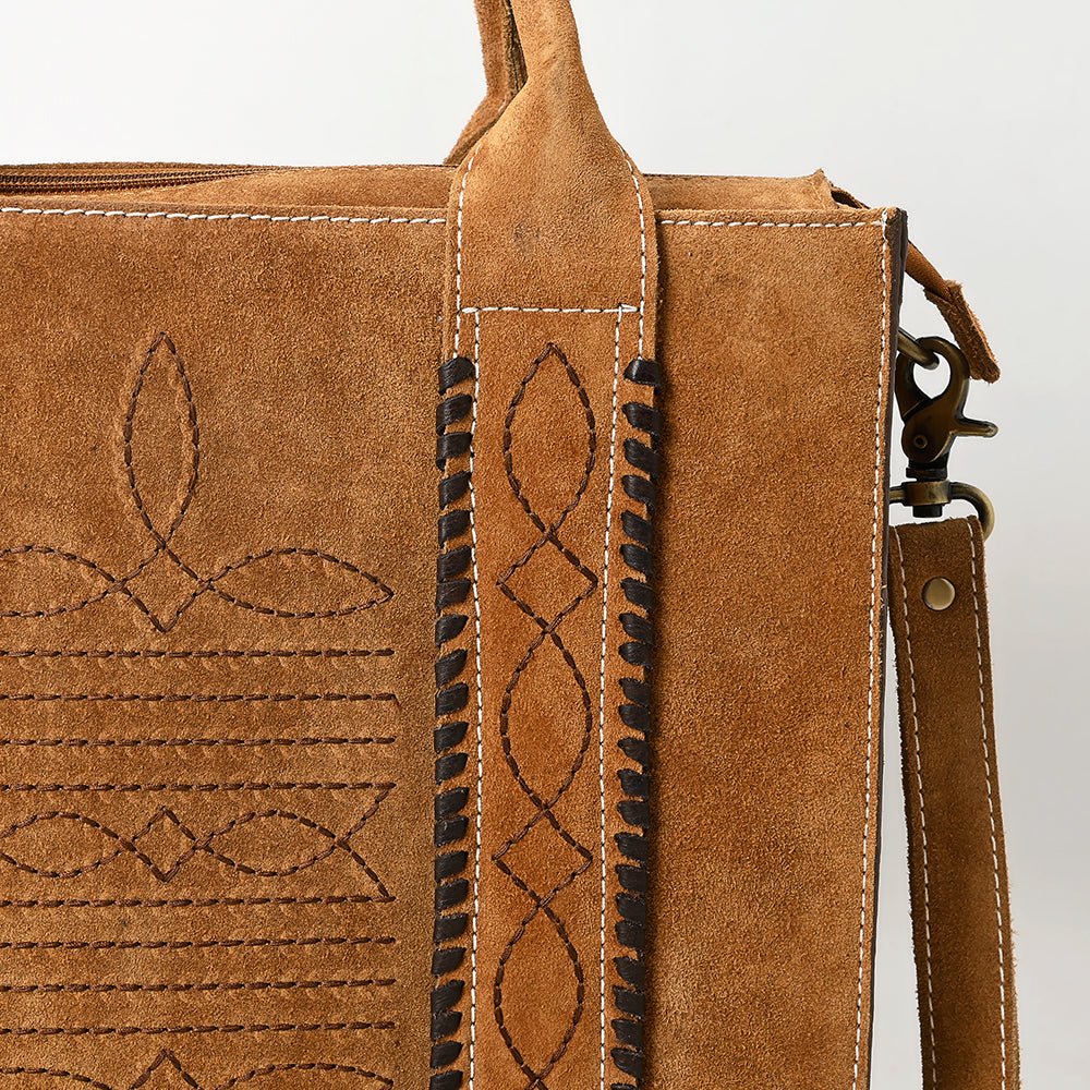 American Darling Tote Genuine Suede Leather