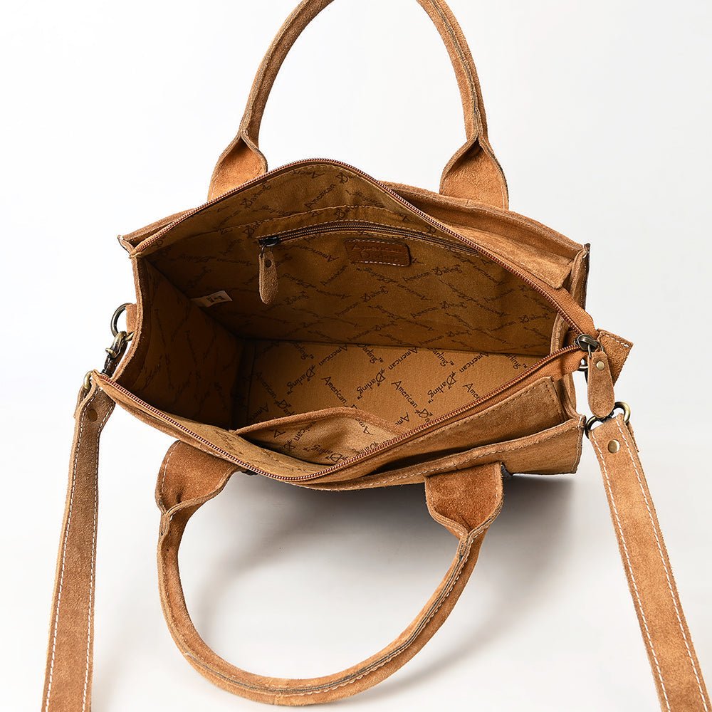 American Darling Tote Genuine Suede Leather
