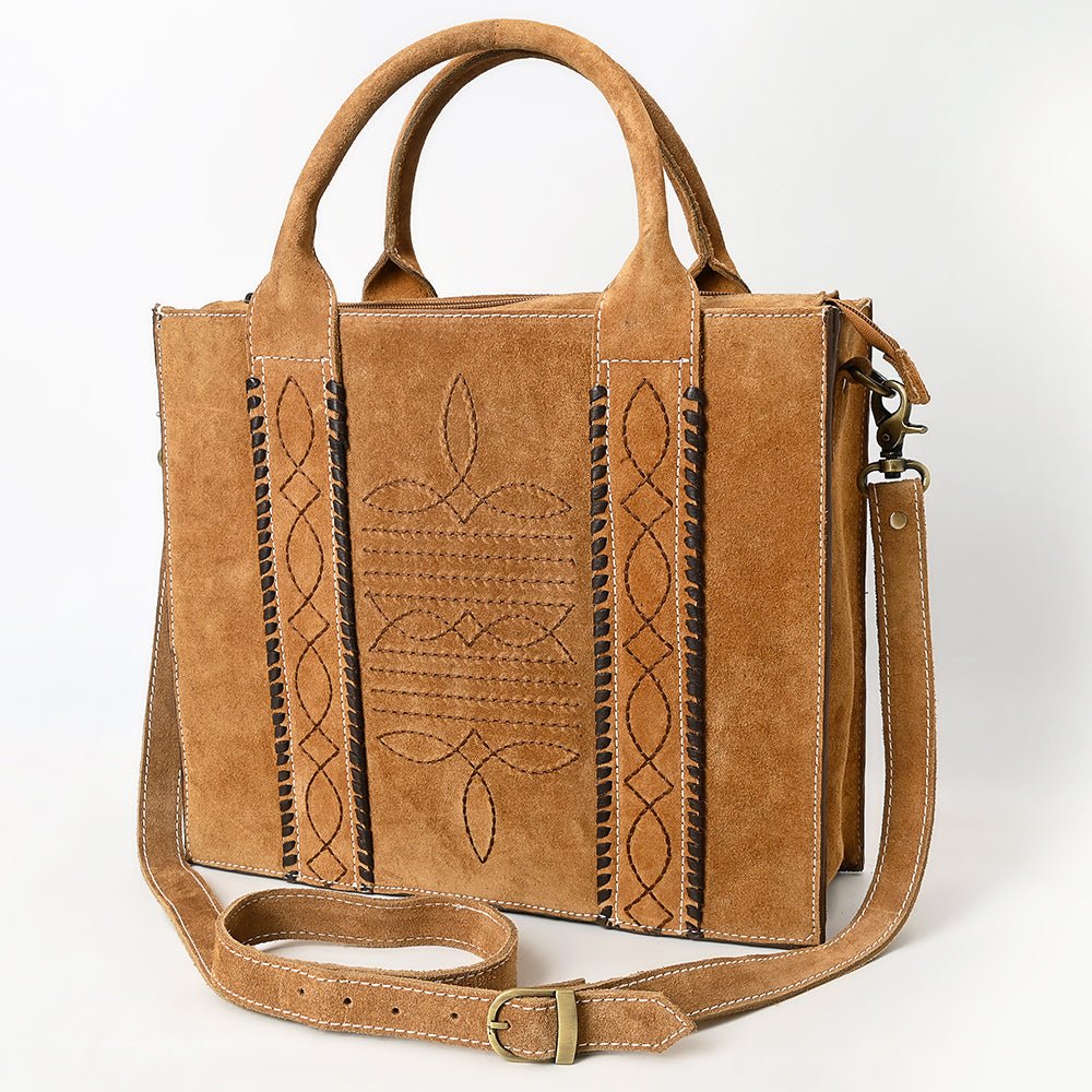American Darling Tote Genuine Suede Leather