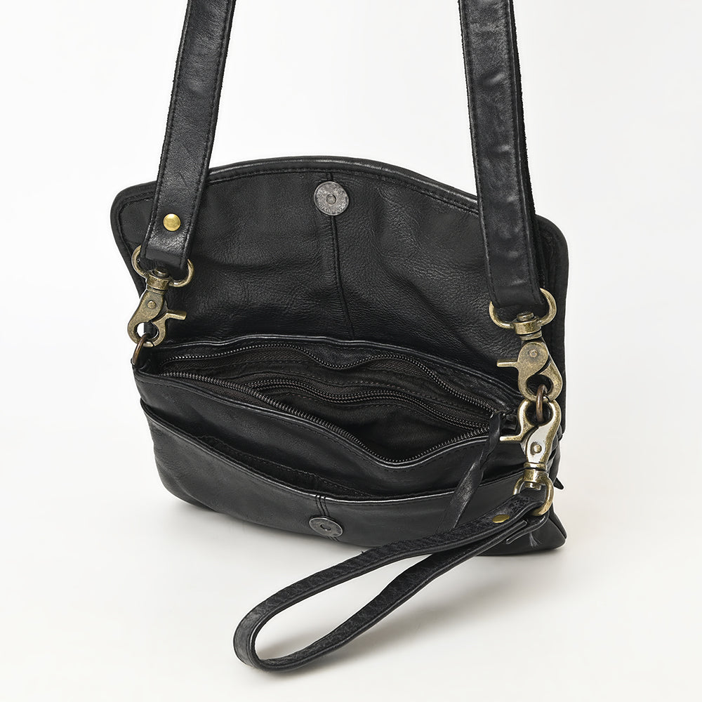 Never Mind Nmbgm155A Small Crossbody Vintage Handmade Genuine Cowhide Leather Women Bag Western Handbag Purse