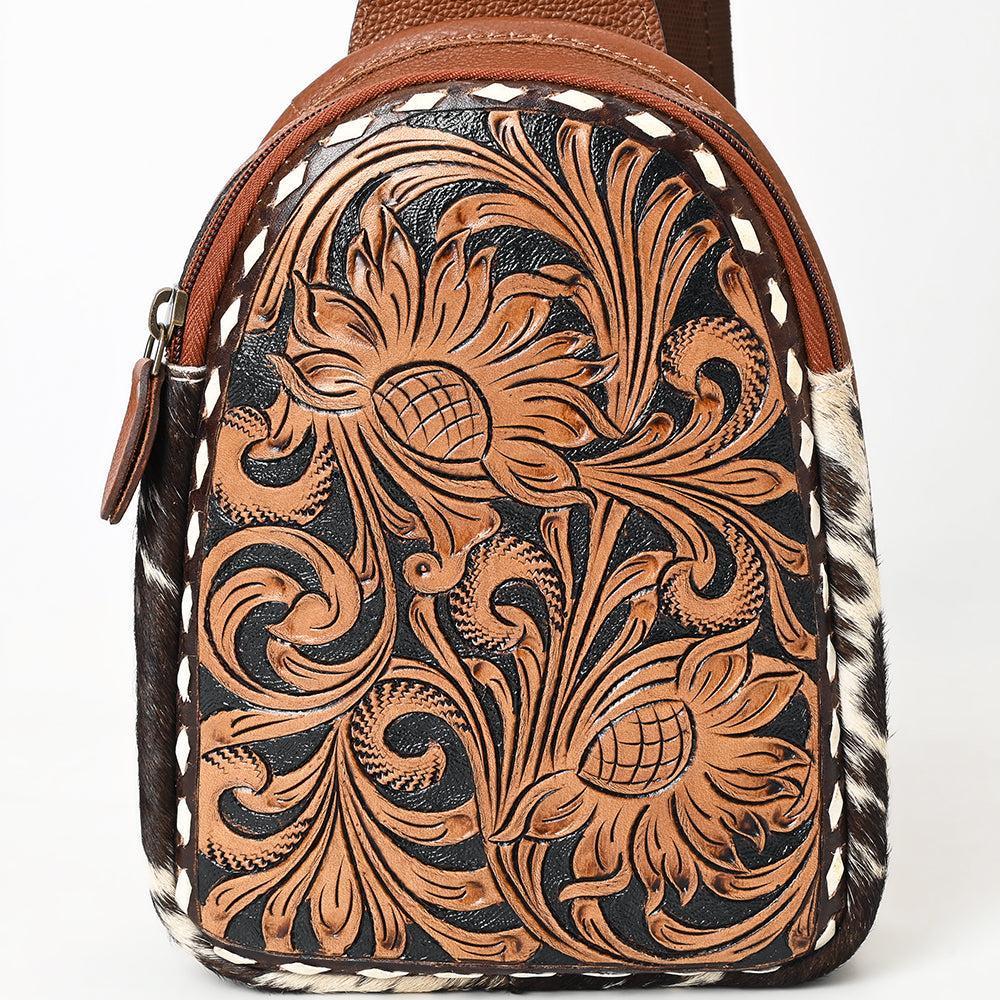 American Darling Sling Beautifully Hand Tooled Genuine Leather