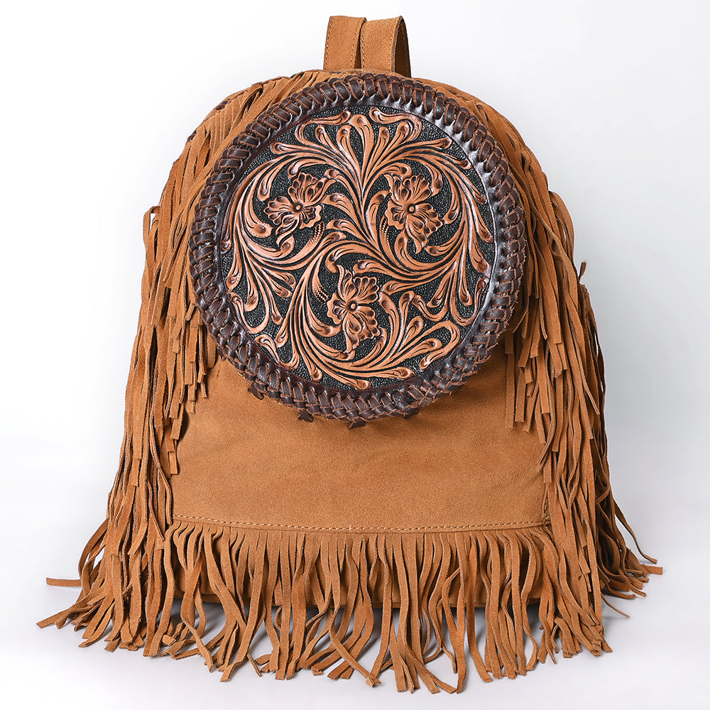 American Darling Backpack Hand Tooled Genuine Leather