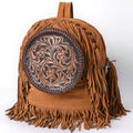 American Darling Backpack Hand Tooled Genuine Leather