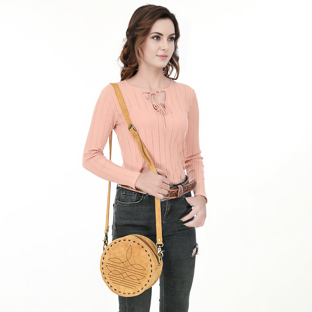 American Darling Canteen Genuine Suede Leather
