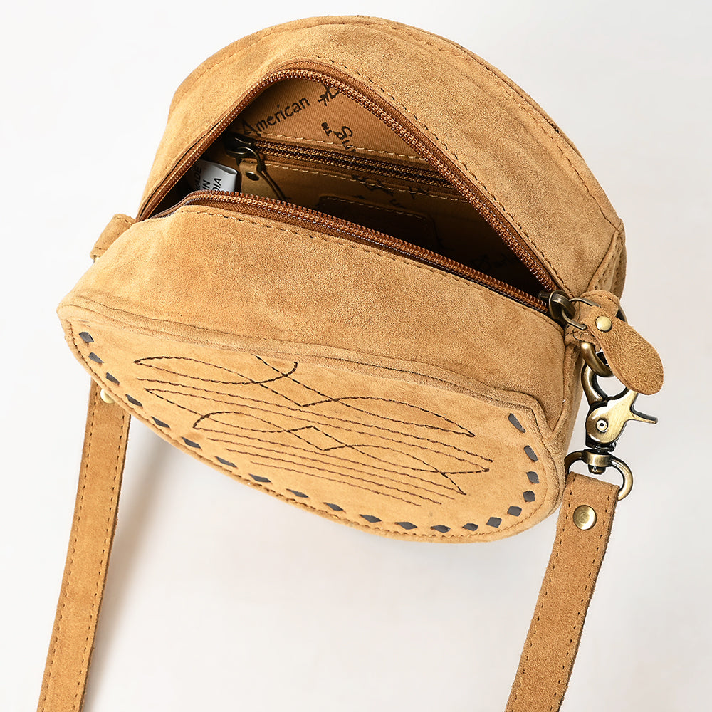 American Darling Canteen Genuine Suede Leather