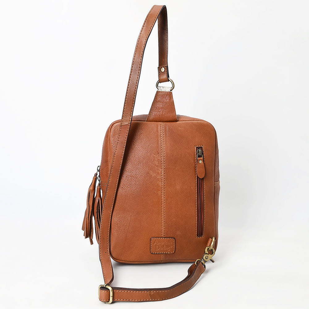 American Darling Hair-On Genuine Leather Sling Bag