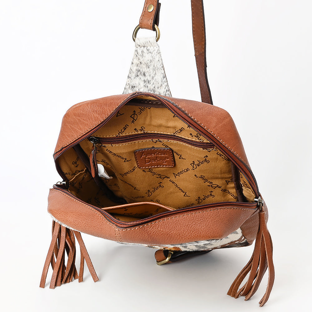 American Darling Hair-On Genuine Leather Sling Bag