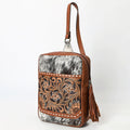 American Darling Hand-Tooled Hair-On Genuine Leather Sling Bag