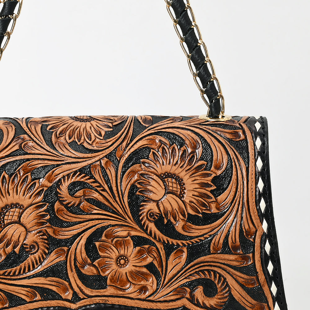American Darling Crossbody Hand Tooled Genuine Leather