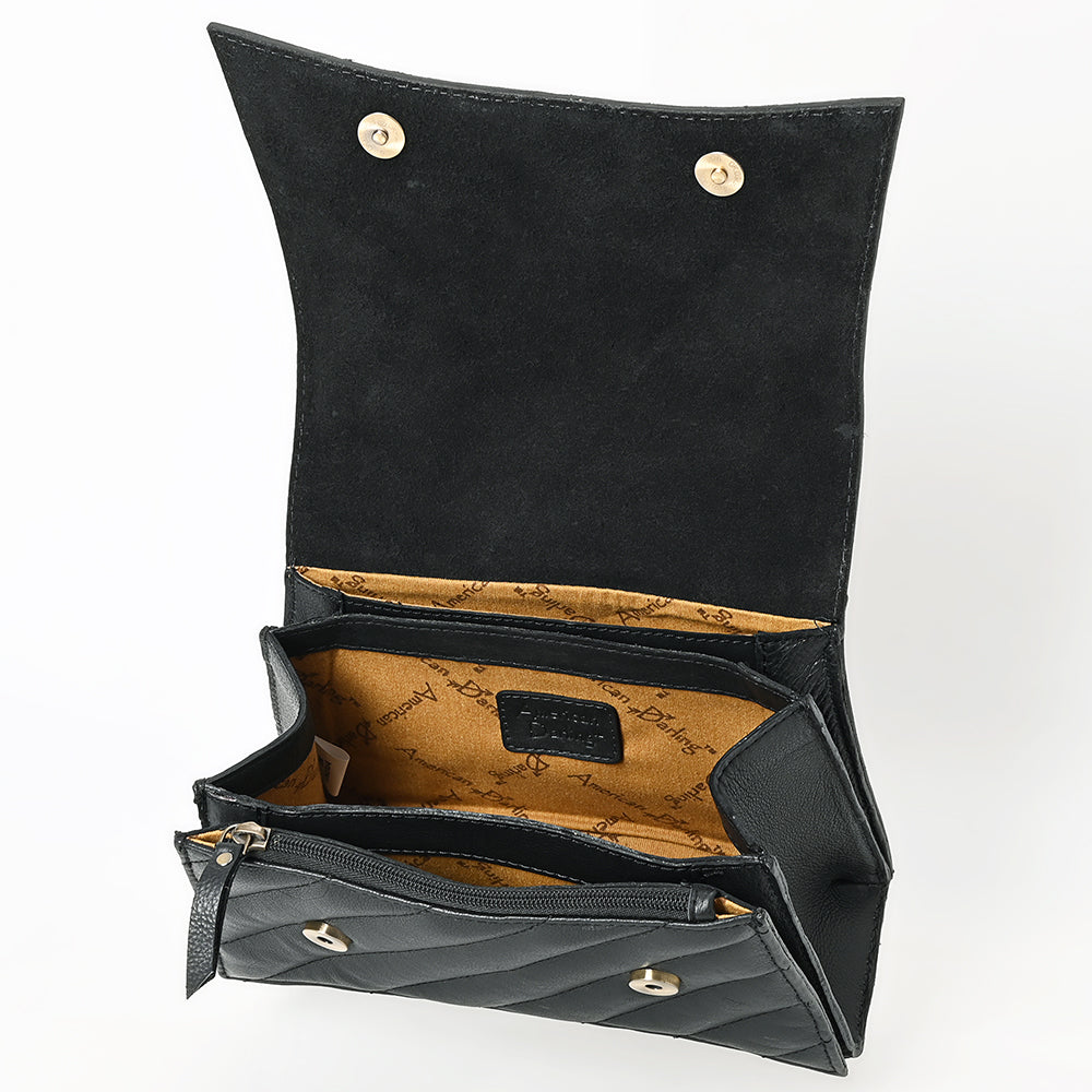 American Darling Crossbody Hand Tooled Genuine Leather