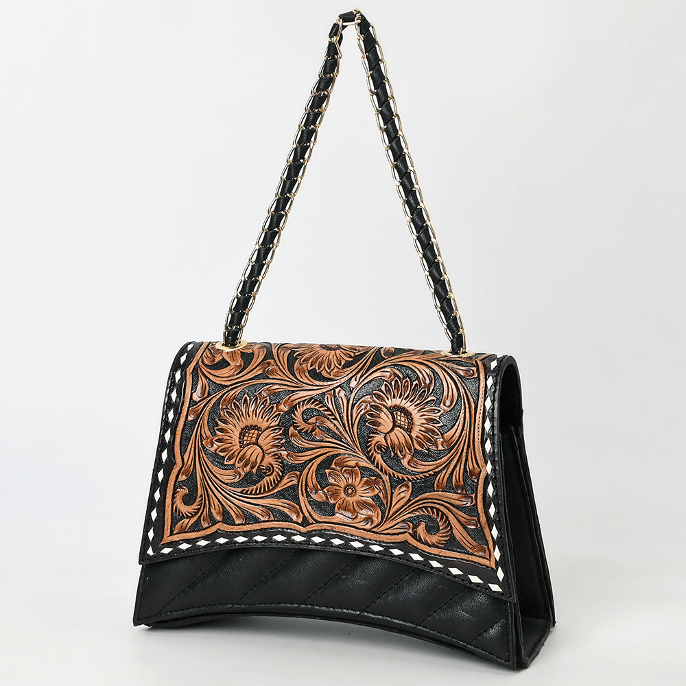 American Darling Crossbody Hand Tooled Genuine Leather