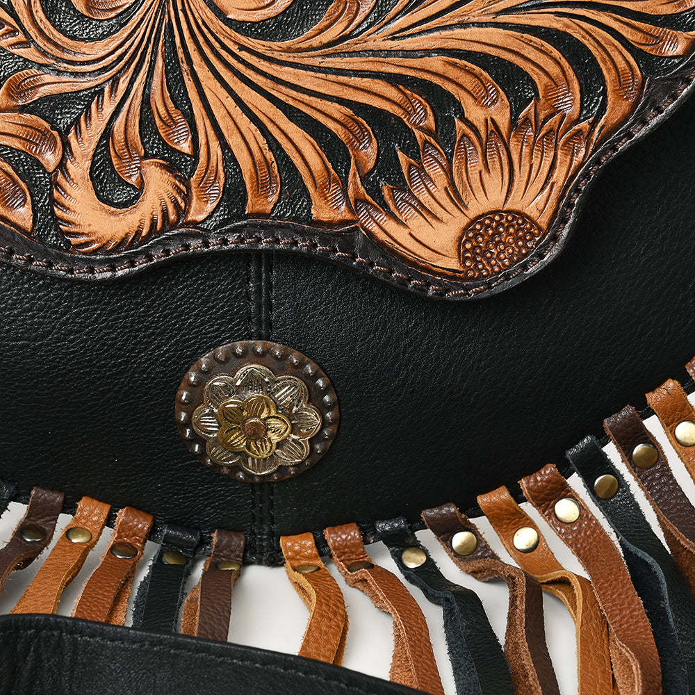 American Darling Small Crossbody Hand Tooled Genuine Leather