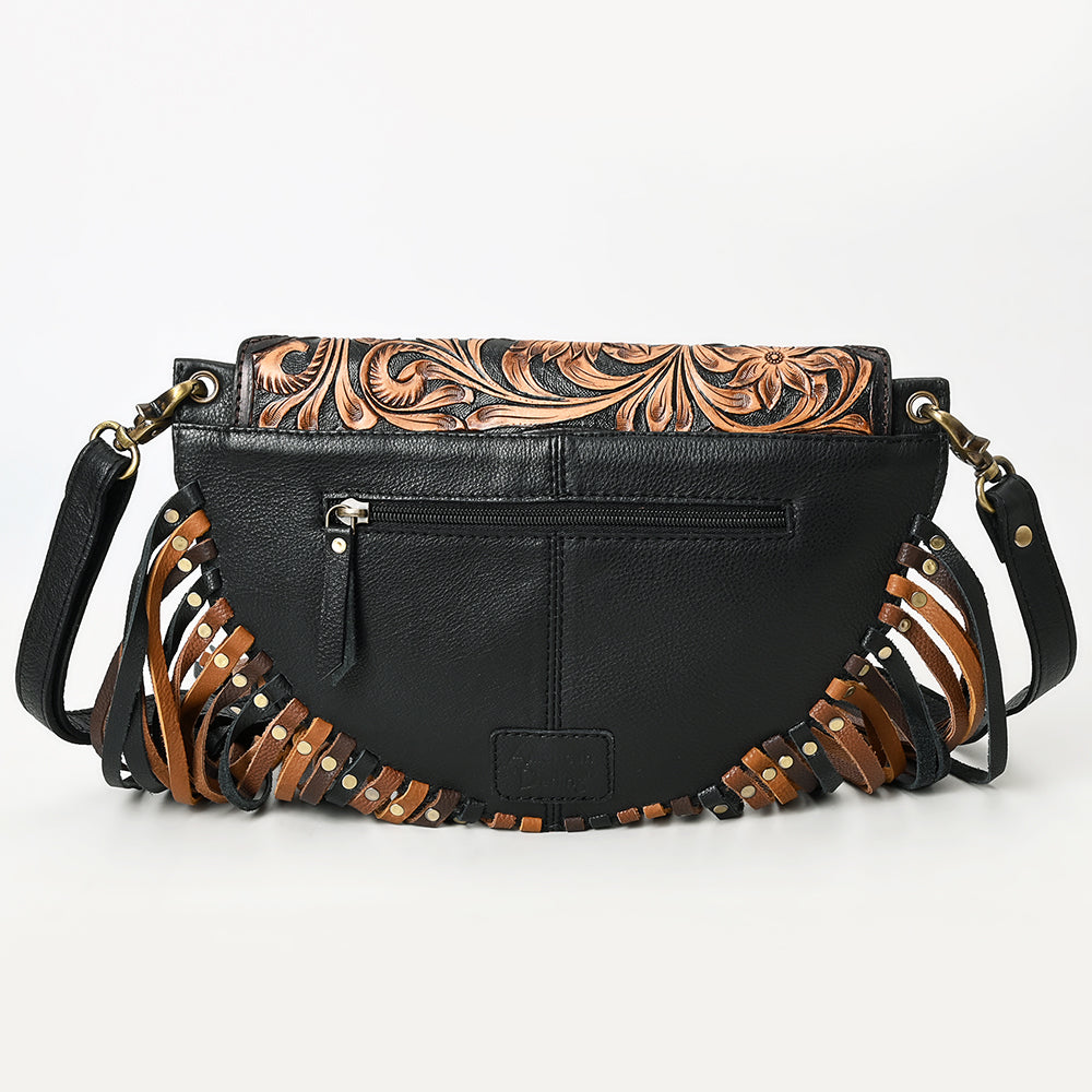 American Darling Small Crossbody Hand Tooled Genuine Leather