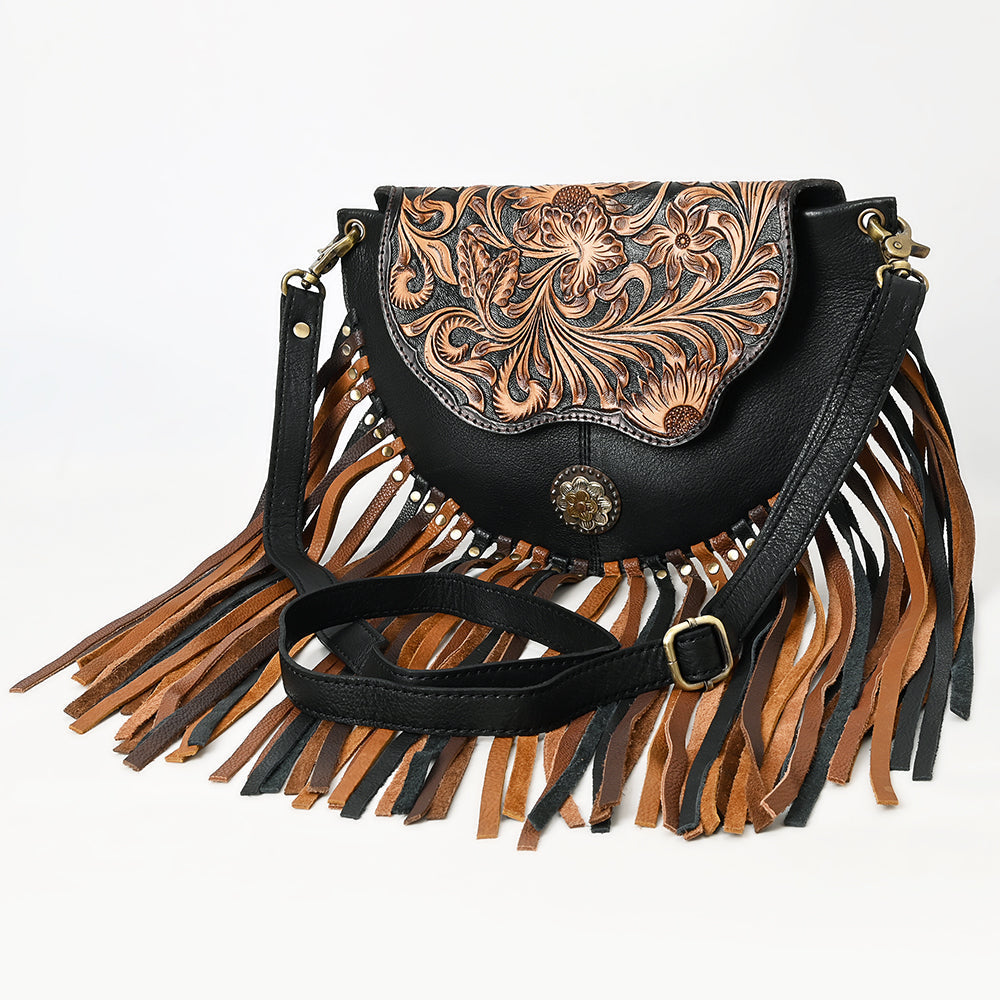 American Darling Small Crossbody Hand Tooled Genuine Leather