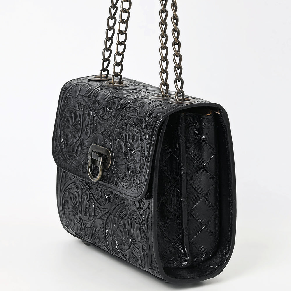 American Darling Hand-Tooled Genuine Leather Small Crossbody Bag
