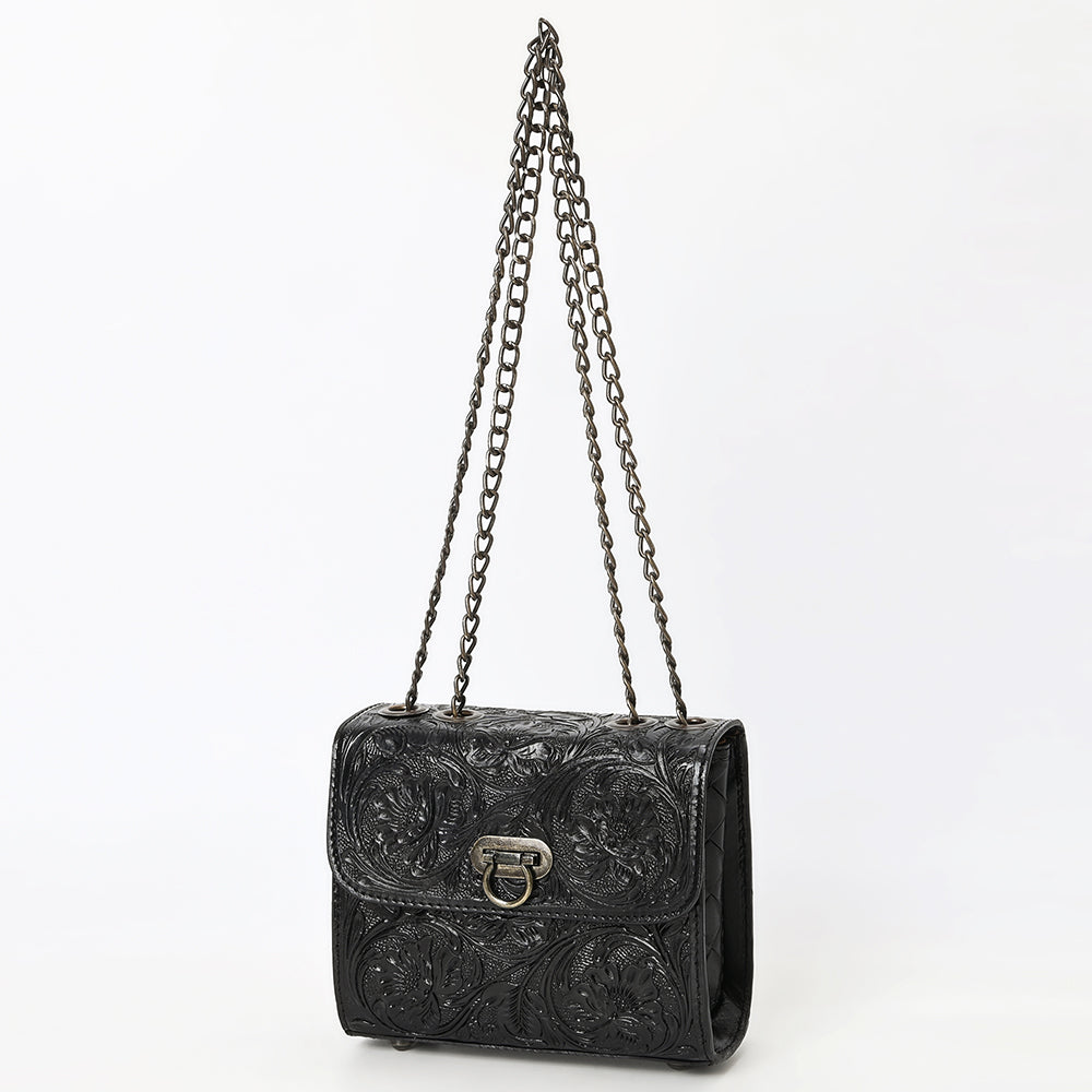 American Darling Hand-Tooled Genuine Leather Small Crossbody Bag