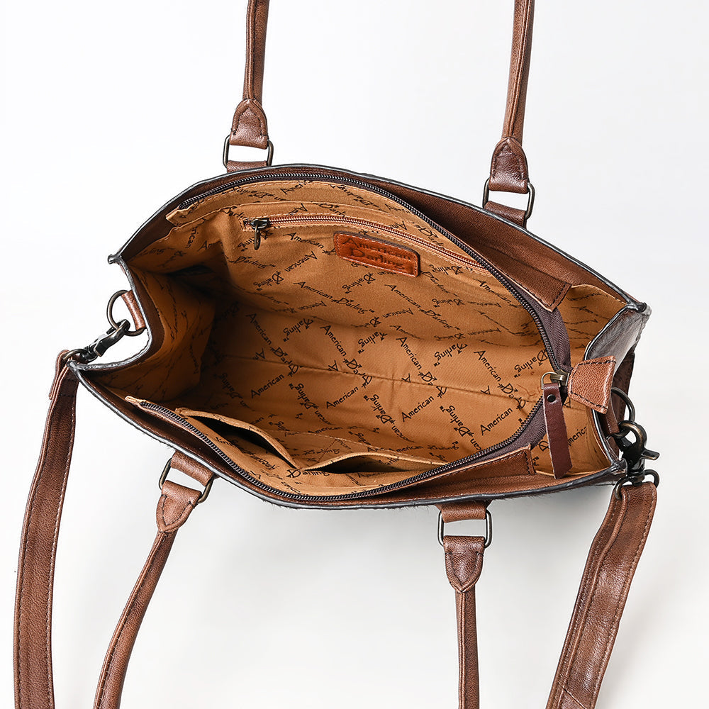 American Darling Crocodile Embossed Genuine Leather Tote