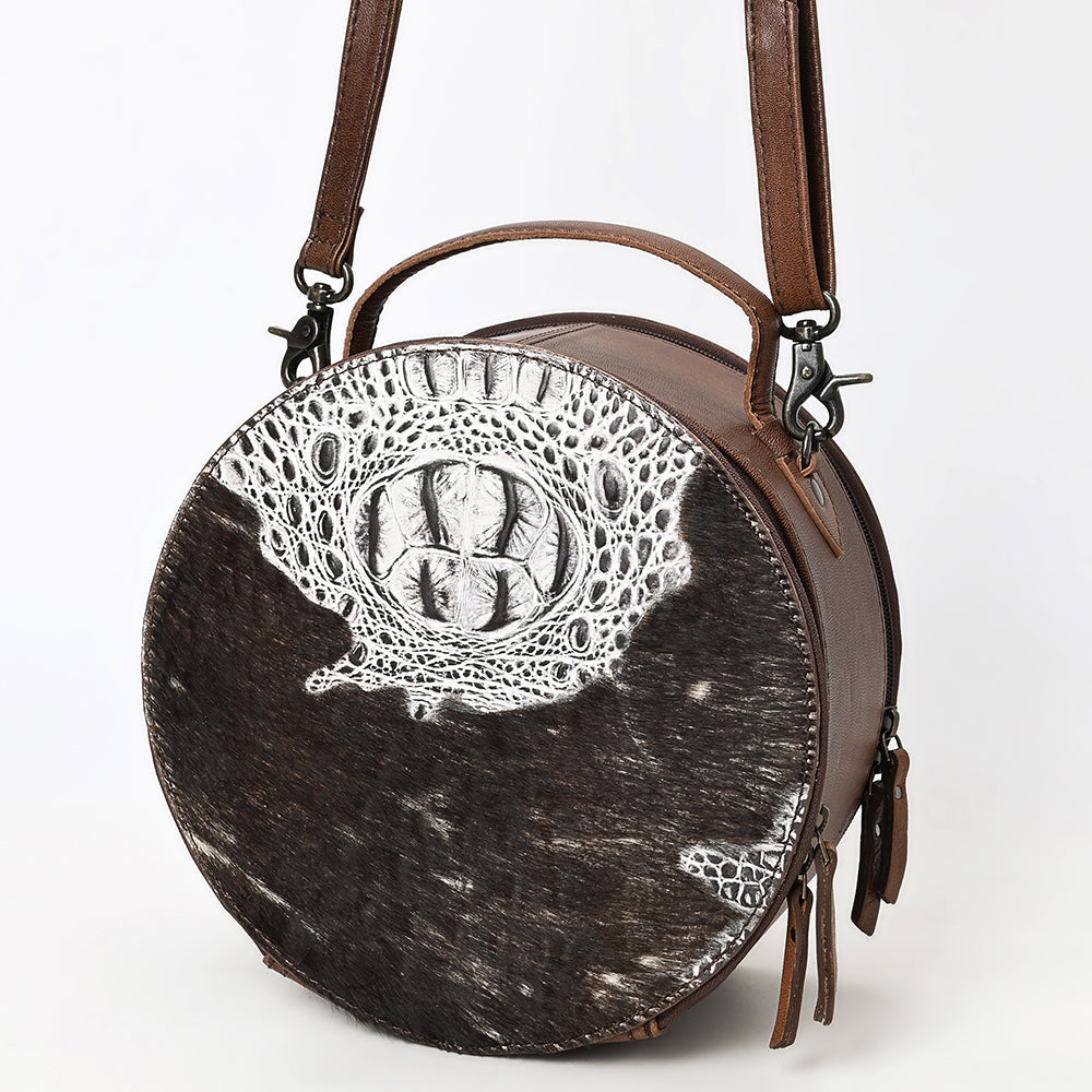 American Darling Canteen Crocodile Embossed Genuine Leather