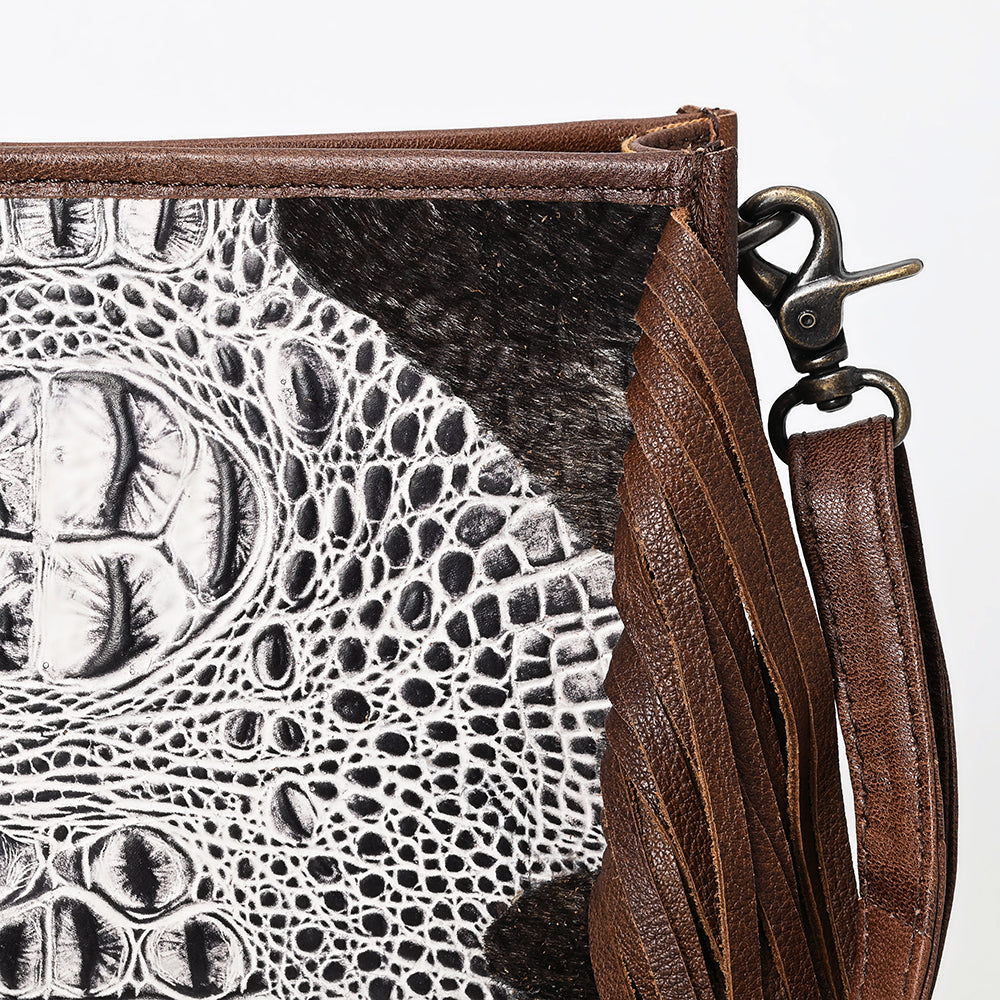 American Darling Cross Body Crocodile Embossed Full Grain Genuine Leather Western Women Bag Handbag Purse Crossbody for Cute