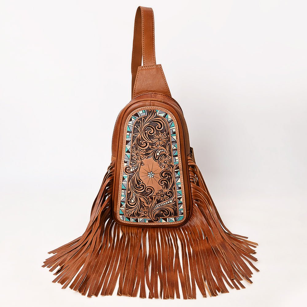 American Darling Sling Hand Tooled Genuine Leather Women Bag Western Handbag Purse| | for
