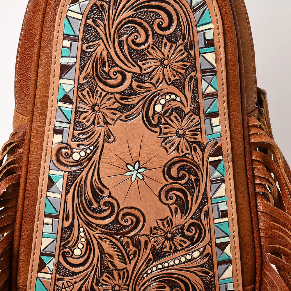 American Darling Sling Hand Tooled Genuine Leather Women Bag Western Handbag Purse| | for