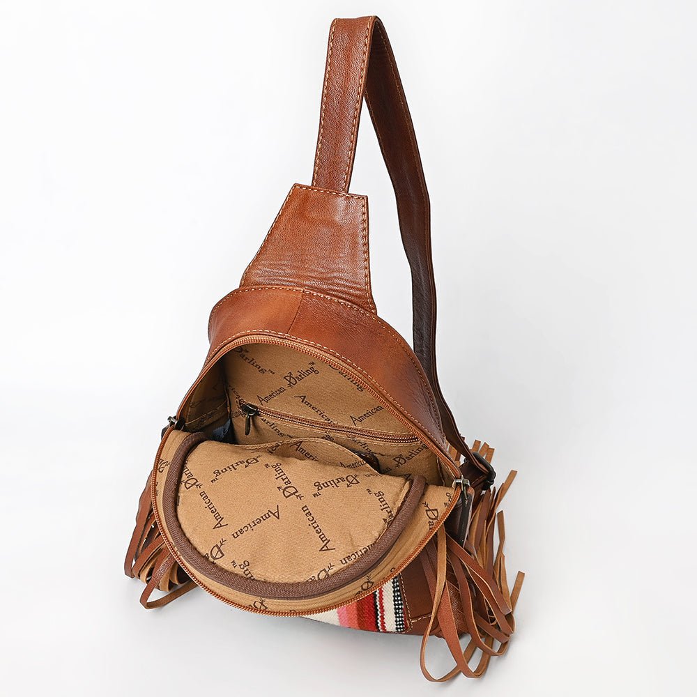 American Darling Sling Hand Tooled Genuine Leather Women Bag Western Handbag Purse| | for