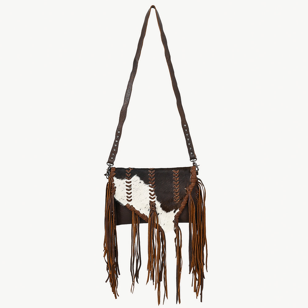 American Darling Hair-On Genuine Leather Crossbody Bag