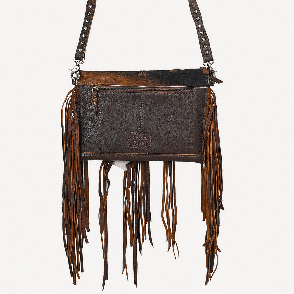 American Darling Hair-On Genuine Leather Crossbody Bag