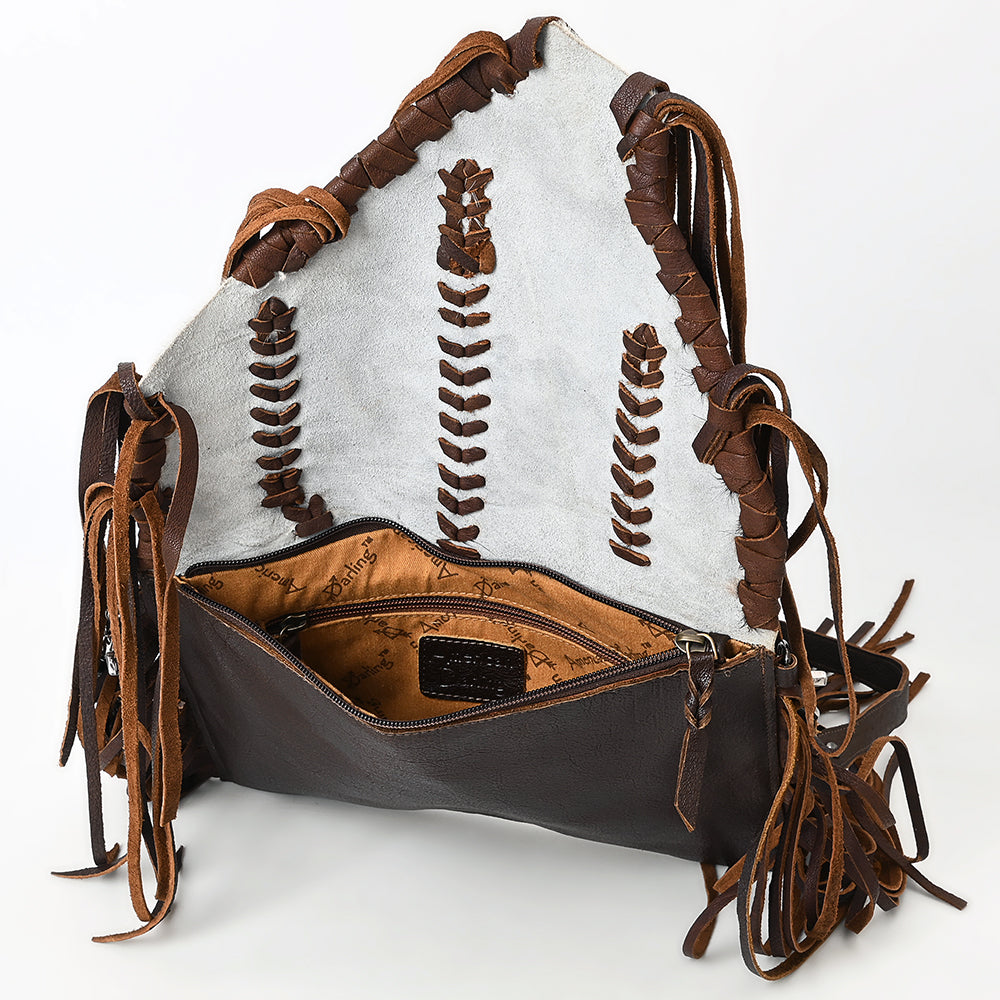 American Darling Hair-On Genuine Leather Crossbody Bag