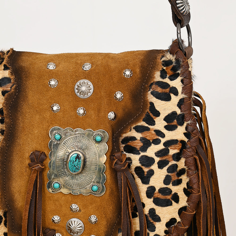 American Darling Crossbody Hair On Genuine Leather Women Bag Western Handbag Purse | for Cute